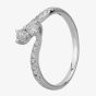 18ct White Gold 0.50ct Diamond Twin Twist Ring TH011729R