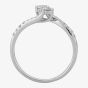 18ct White Gold 0.50ct Diamond Twin Twist Ring TH011729R