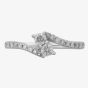 18ct White Gold 0.50ct Diamond Twin Twist Ring TH011729R