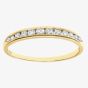 9ct Yellow Gold 0.25ct Graduating Diamond Half Eternity Ring PR04775Y