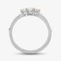  18ct White Gold 0.25ct Diamond Three Stone Ring BMZH 
