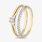 9ct Yellow Gold 0.25ct Diamond Bridal Ring Set PR08559Y