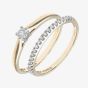 9ct Yellow Gold 0.25ct Diamond Bridal Ring Set PR08559Y