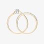 9ct Yellow Gold 0.25ct Diamond Bridal Ring Set PR08559Y