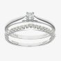 9ct White Gold 0.25ct Diamond Bridal Ring Set PR08560W