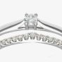 9ct White Gold 0.25ct Diamond Bridal Ring Set PR08560W
