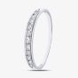 9ct White Gold 0.25ct Graduating Diamond Half Eternity Ring PR04775W