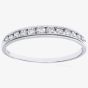 9ct White Gold 0.25ct Graduating Diamond Half Eternity Ring PR04775W