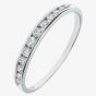9ct White Gold 0.25ct Graduating Diamond Half Eternity Ring PR04775W