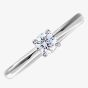 9ct White Gold 0.25ct Solitaire Diamond Ring PR04305W9JP