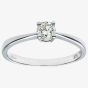 9ct White Gold 0.33ct Solitaire Diamond Ring PR04306W9JPK