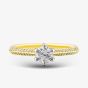  18ct Yellow Gold 0.67ct Brilliant Cut Diamond Shoulder Set Solitaire Ring RI-2412(5.0) M1/2
