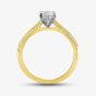  18ct Yellow Gold 0.67ct Brilliant Cut Diamond Shoulder Set Solitaire Ring RI-2412(5.0) M1/2