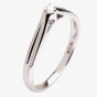 18ct White Gold Three Claw Single Stone Diamond Ring 18DR350-W