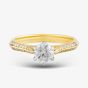 18ct Yellow Gold 0.70ct Brilliant Cut Diamond Shoulder Set Solitaire Ring RI-2412(5.5) 18YP M