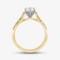  18ct Yellow Gold 0.70ct Brilliant Cut Diamond Shoulder Set Solitaire Ring RI-2412(5.5) 18YP M