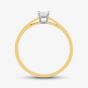 18ct Yellow Gold 0.25ct Princess Cut Diamond Solitaire Ring BGOJ