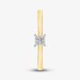 18ct Yellow Gold 0.25ct Princess Cut Diamond Solitaire Ring BGOJ