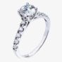 18ct White Gold 1.00ct Certificated Diamond Solitaire Ring 3227WG/100-18