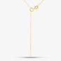 9ct Yellow Gold Double Heart Diamond Pendant Necklace PP03110Y