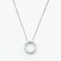 9ct White Gold 0.52ct Diamond Circle Necklace WWW2675