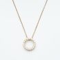 9ct Yellow Gold 0.76ct Diamond Circle Necklace WWW2727
