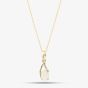 9ct Yellow Gold Oval Opal & Diamond Pendant Necklace RJP04810