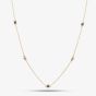 9ct Yellow Gold Sapphire & Diamond Necklace RJN04756-BS
