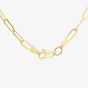 9ct Yellow Gold 0.25ct Diamond Triple Rectangle Link Necklace THN38770-25