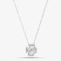 9ct White Gold 0.08ct Diamond Clover Pendant THN46884-08SF