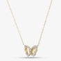 9ct Yellow Gold 0.15ct Diamond Butterfly Pendant THN47244-15SF (YG)