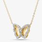 9ct Yellow Gold 0.15ct Diamond Butterfly Pendant THN47244-15SF (YG)