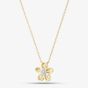 9ct Yellow Gold 0.08ct Diamond Flower Pendant THN48587-08SF (YG)