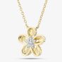 9ct Yellow Gold 0.08ct Diamond Flower Pendant THN48587-08SF (YG)