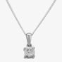 9ct White Gold 0.33ct Claw-set Diamond Pendant 1304P/9W/DQ1033