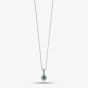 9ct White Gold Diamond Emerald Pendant GP875G GN151
