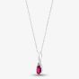 9ct White Gold 0.26ct Ruby & 0.007ct Diamond Pendant QP00178 9KW/RUBY