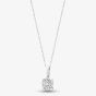 9ct White Gold 0.25ct Diamond Cluster Pendant TH0121571