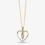 9ct Diamond Open Heart Pendant GP965 GN141