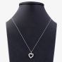 9ct White Gold 0.50ct Open Heart Pendant TH0121805