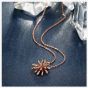Fei Liu 9ct Rose Gold & Diamond 0.069ct Spray Pendant CEL-375P-302-WD00