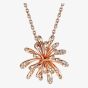 Fei Liu 9ct Rose Gold & Diamond 0.069ct Spray Pendant CEL-375P-302-WD00