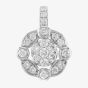 9ct White Gold 0.25ct Diamond Flower Loose Pendant P5293D-9W-034E