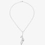 Silver & Diamond Triple Marquise Dropper Necklace PNE01763