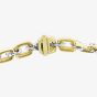 9ct Yellow Gold Diamond Square Link Bracelet BR1068YW/250-10