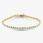 9ct Yellow Gold 1.00ct Brilliant Cut Diamond Tension Set Tennis Bracelet THB28239-100AMT