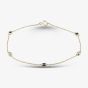9ct Yellow Gold Sapphire & Diamond Chain Bracelet RJB04749-BS