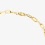 9ct Yellow Gold 0.15ct Diamond Paperclip Bracelet THB44260-15NJ