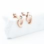 9ct Rose Gold 0.78ct Oval Cut Morganite Eye Stud Earrings HM-33-29-008