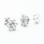 18ct White Gold Brilliant Cut 0.70ct Diamond Daisy Stud Earrings KDCER66/31719C
